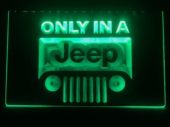 D134 Tikai Jeep LED Neona Gaismas Zīme